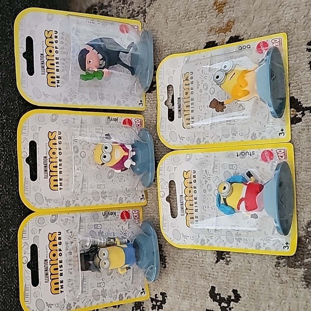 MATTEL MINIONS Figure Toys/Cake Topper Gru Kevin Jerry Stuart Bob